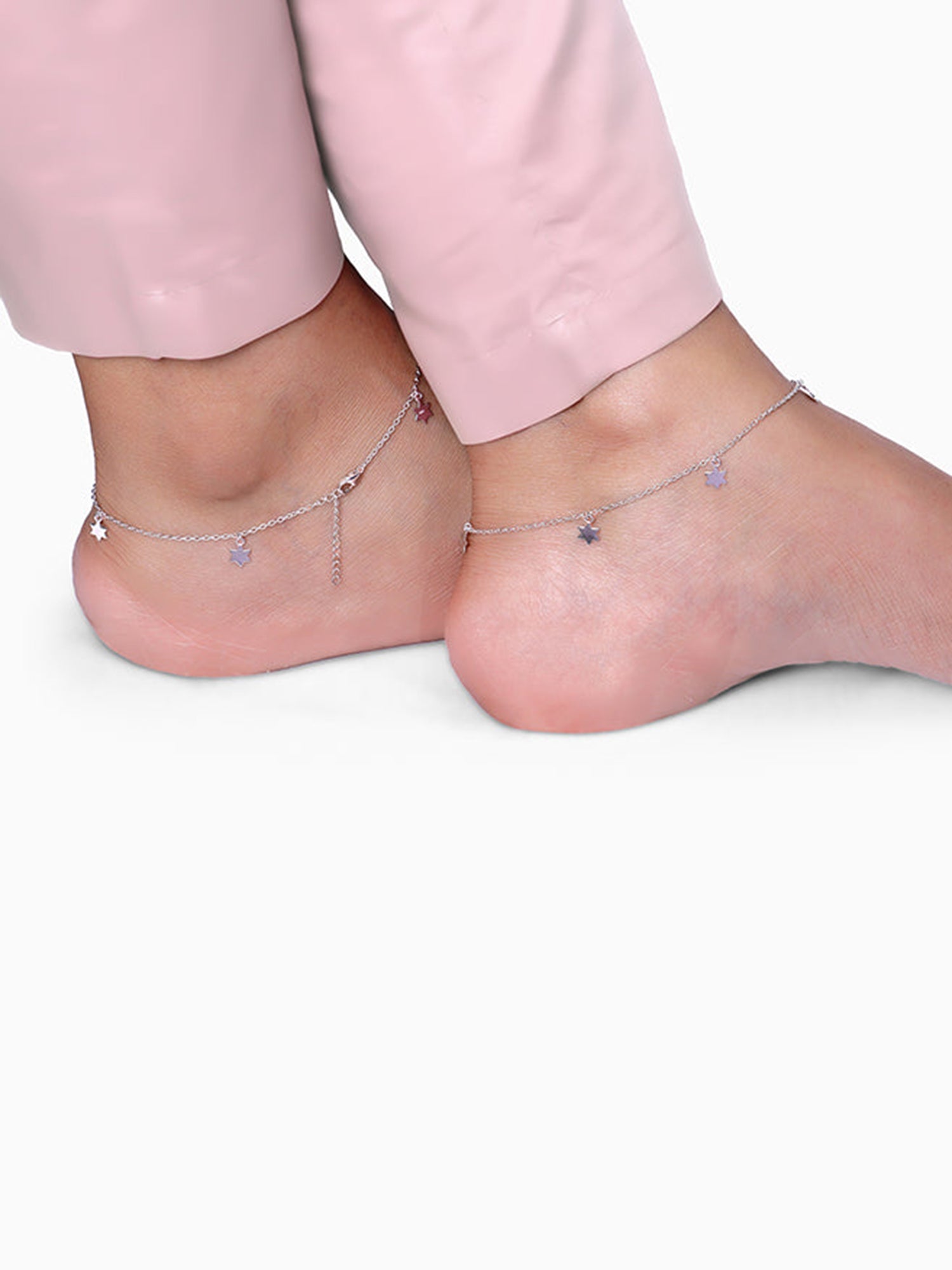 Silver Star Moment Anklet
