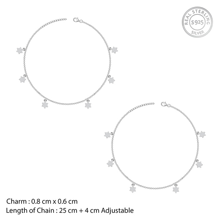Silver Star Moment Anklet - view 4