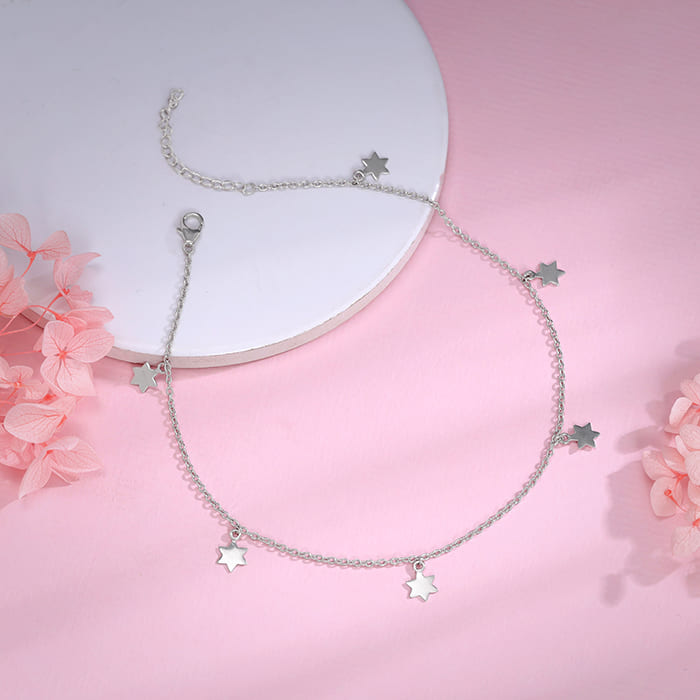 Silver Star Moment Anklet - view 2