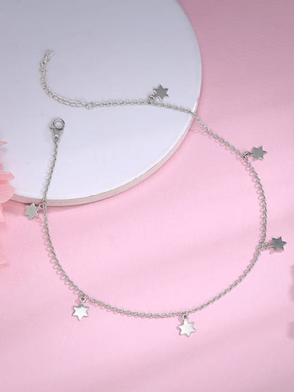 Silver Star Moment Anklet