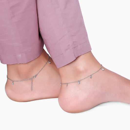 Silver Star Magic Anklet