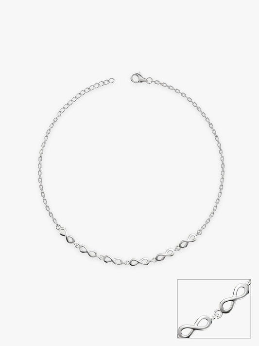 Silver Infinite Joy Anklet