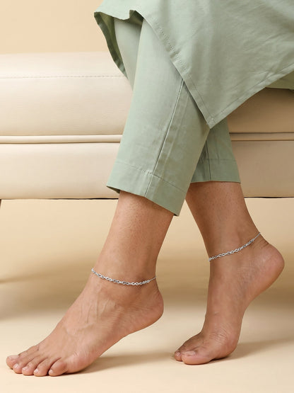Silver Infinite Joy Anklet