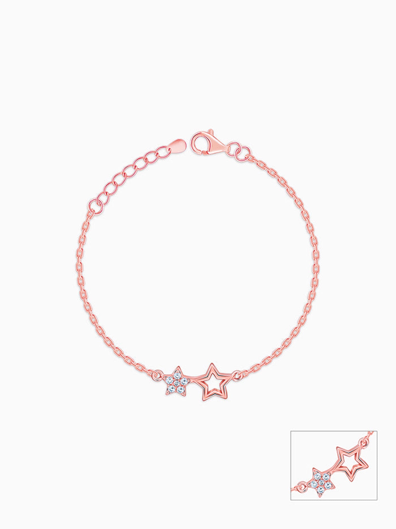 Rose Gold Shining Star Kids Anklet  (1-5 years)