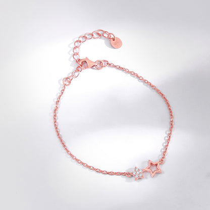 Rose Gold Shining Star Kids Anklet  (1-5 years)