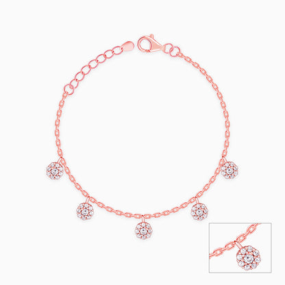 Rose Gold Sparkly Charm Kids Anklet (1-5 years)