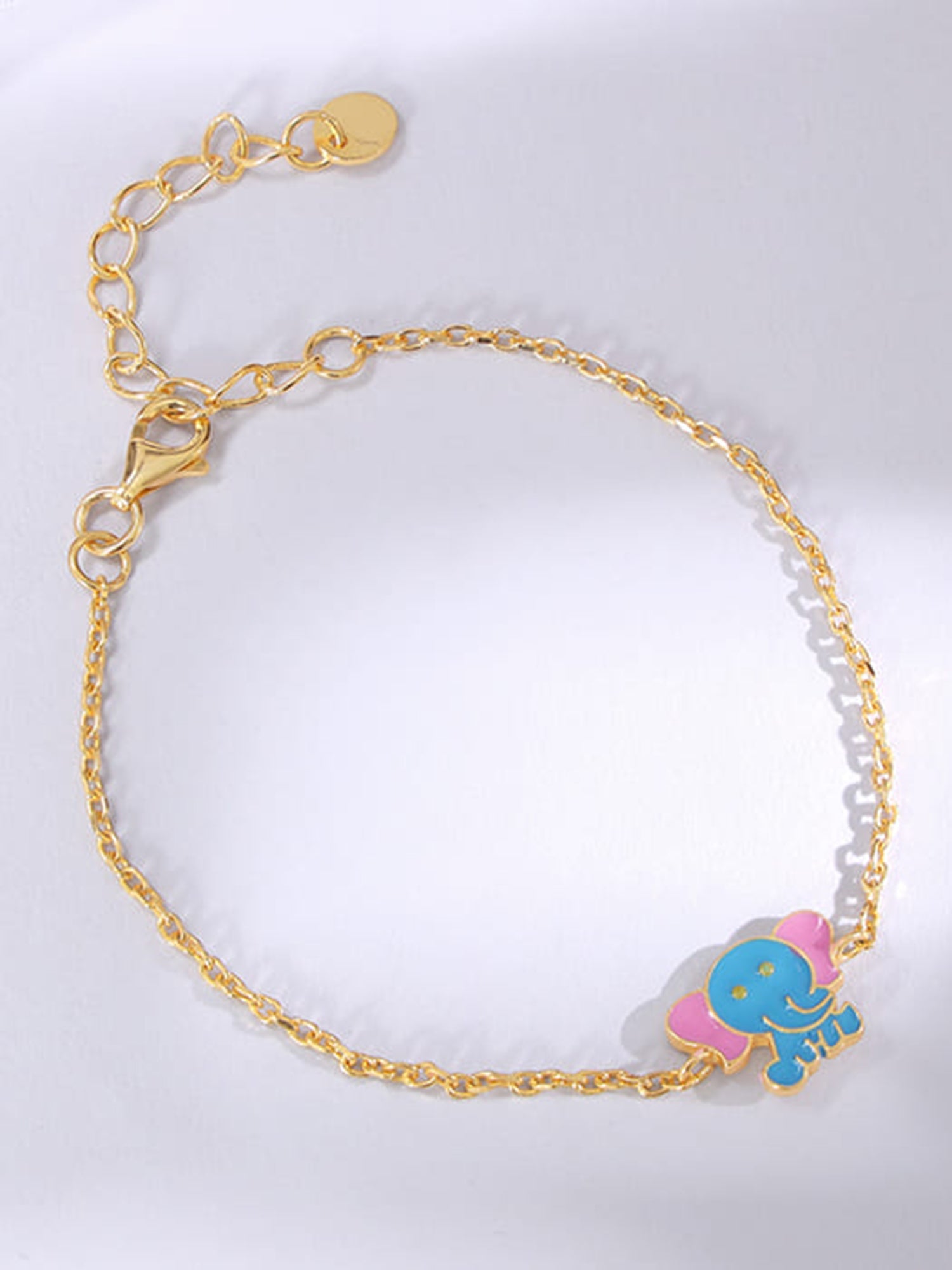 Golden Baby Elephant Kids Anklet (1-5 Years)