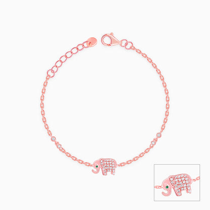 Rose Gold Elephant Kids Anklet (1-5 years)