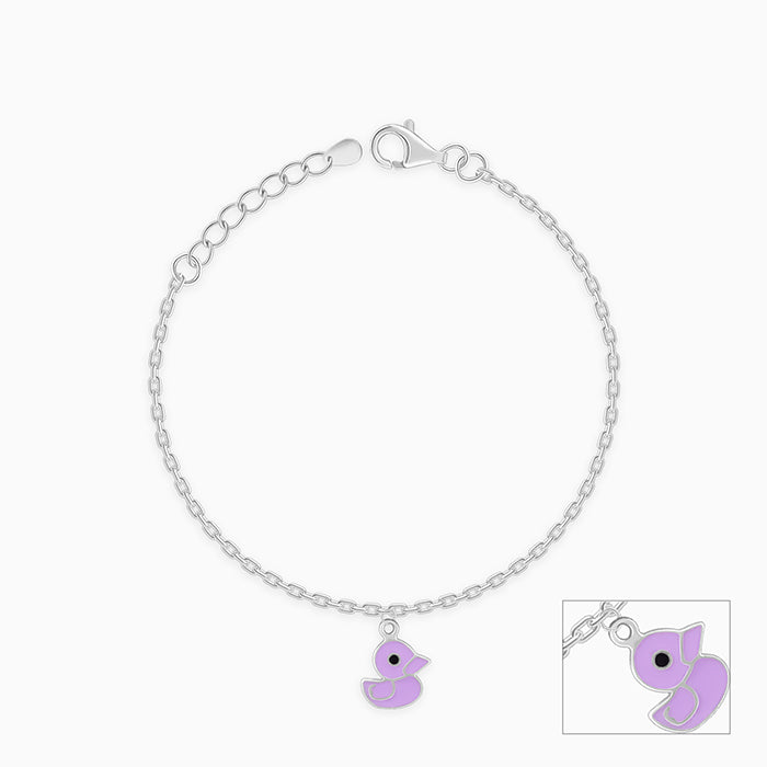 Silver Duck Kids Anklet (0-1 years) - Image 1