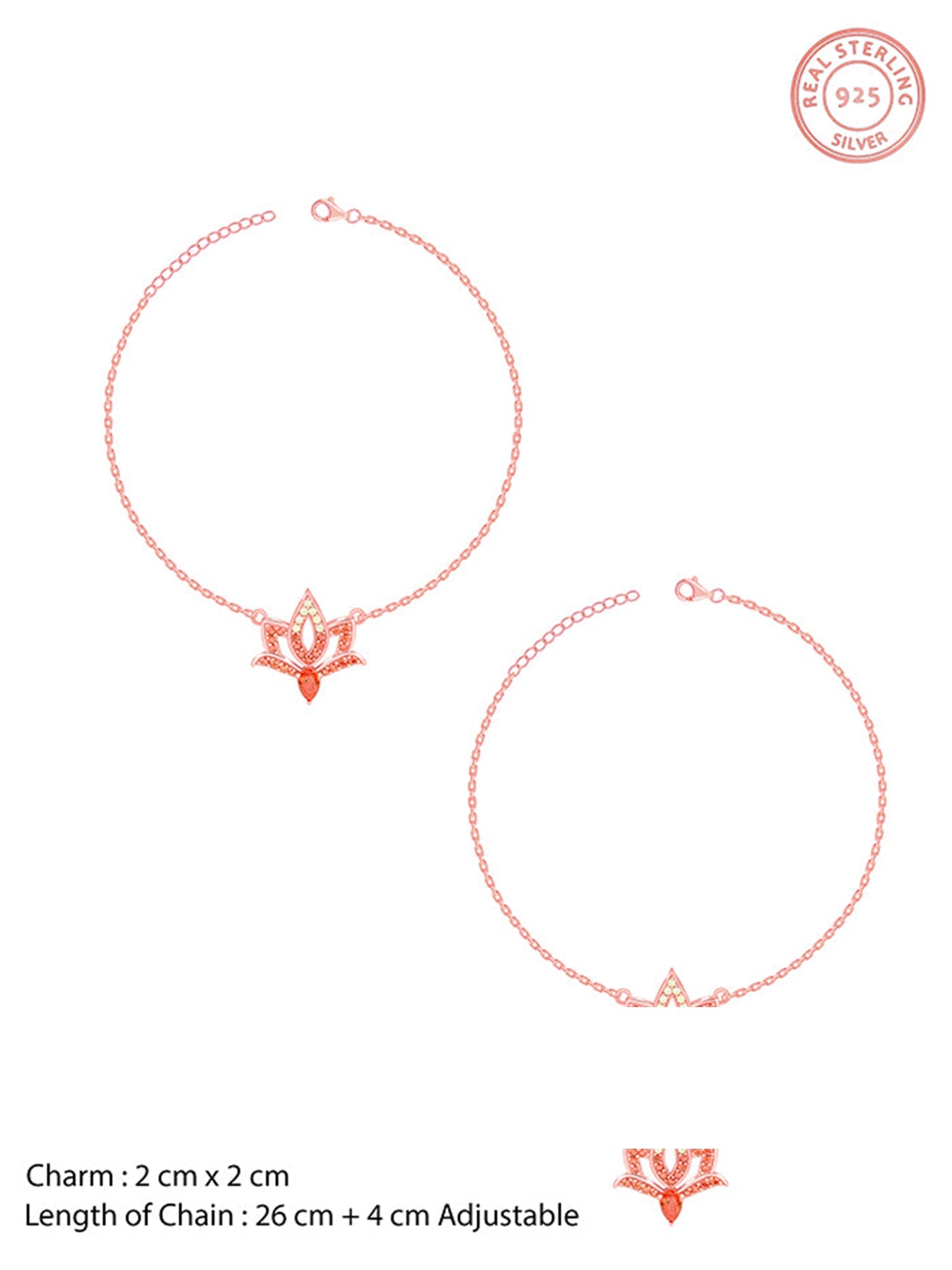 Rose Gold Adishakti Anklet