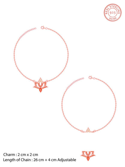 Rose Gold Adishakti Anklet
