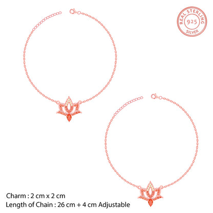 Rose Gold Adishakti Anklet
