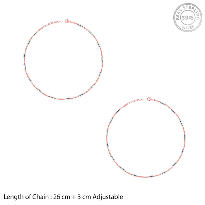 Dual Tone Classic Anklet