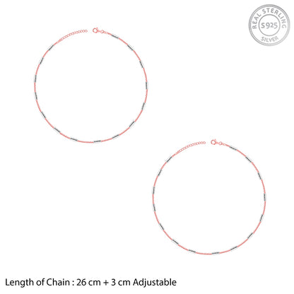 Dual Tone Classic Anklet