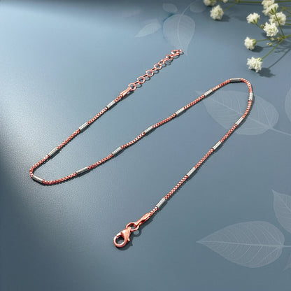 Dual Tone Classic Anklet