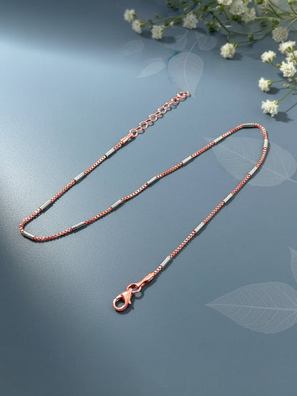 Dual Tone Classic Anklet