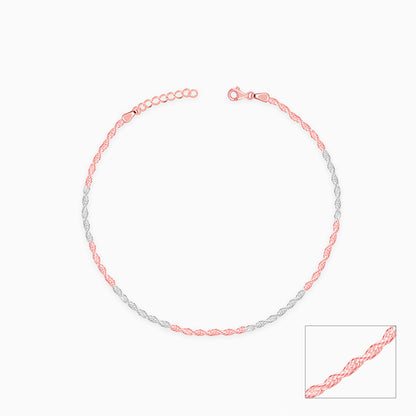 Dual Tone Chromatic Rope Anklet
