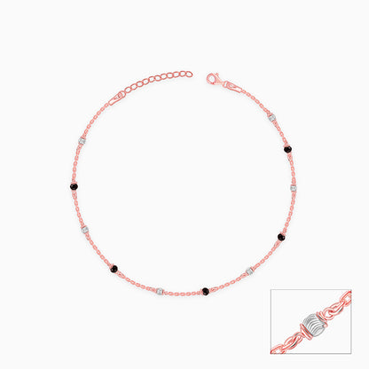 Dual Tone Midnight Dew Anklet