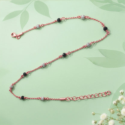 Dual Tone Midnight Dew Anklet