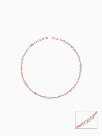 Dual Tone Dewdrop Anklet