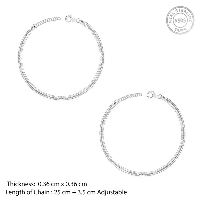 Silver Eternal Elegance Anklet