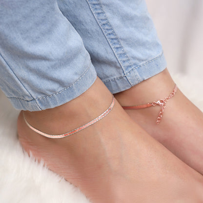 Dual Tone Trendy Anklet