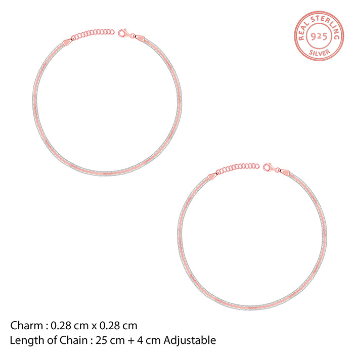 Dual Tone Trendy Anklet