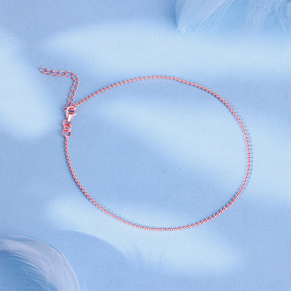 Rose Gold Ball Chain Anklet