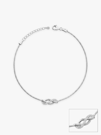 Silver Trendsetter Anklet