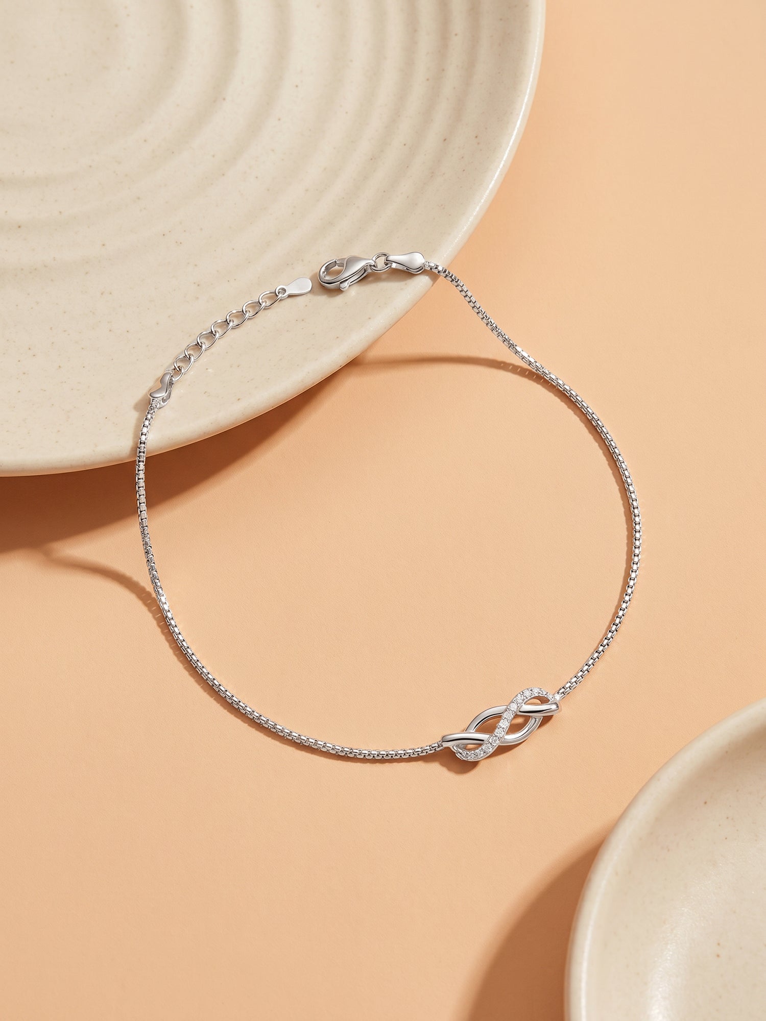 Silver Trendsetter Anklet
