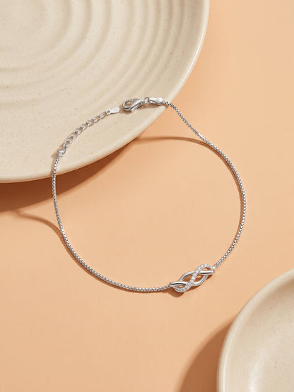 Silver Trendsetter Anklet