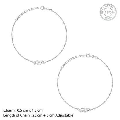 Silver Trendsetter Anklet