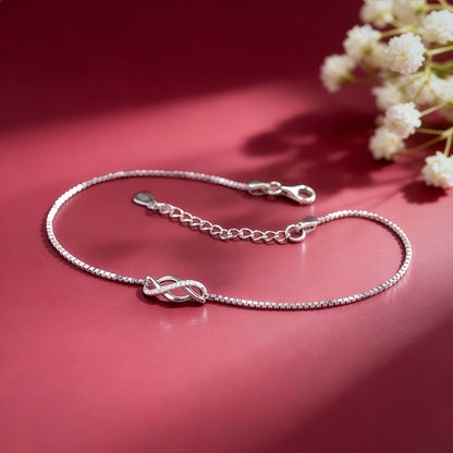 Silver Trendsetter Anklet