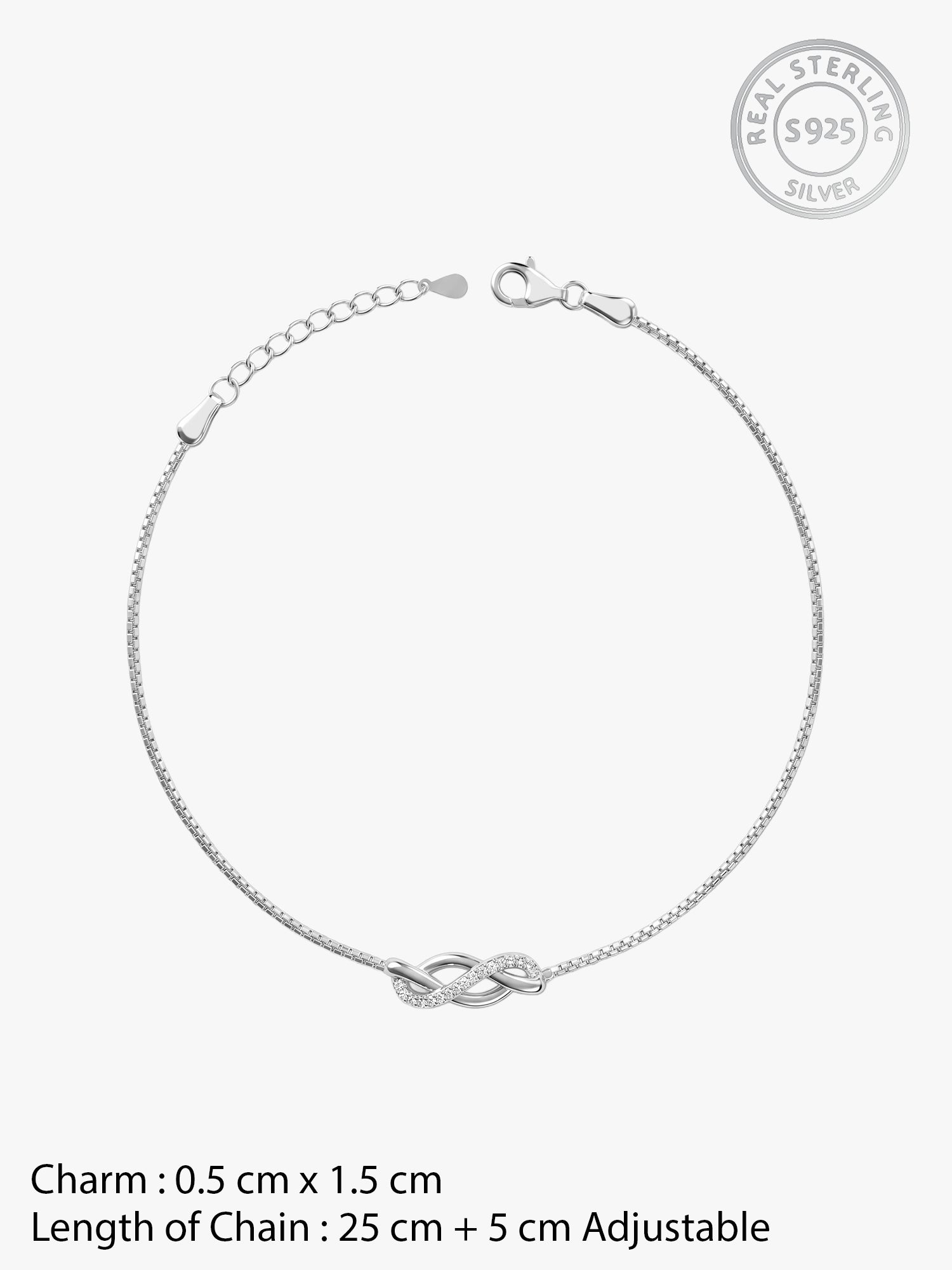 Silver Trendsetter Anklet