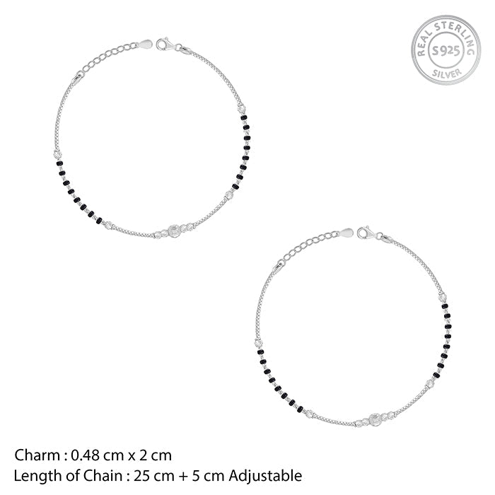 Silver Breeze Anklet