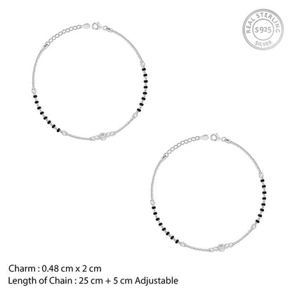 Silver Breeze Anklet