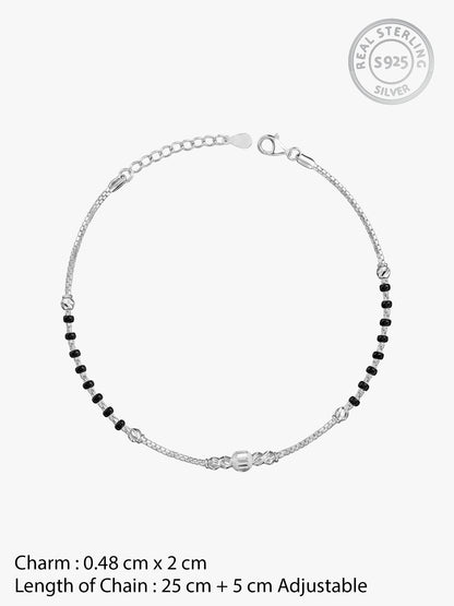 Silver Breeze Anklet