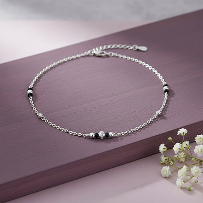 Silver Luminous Anklet