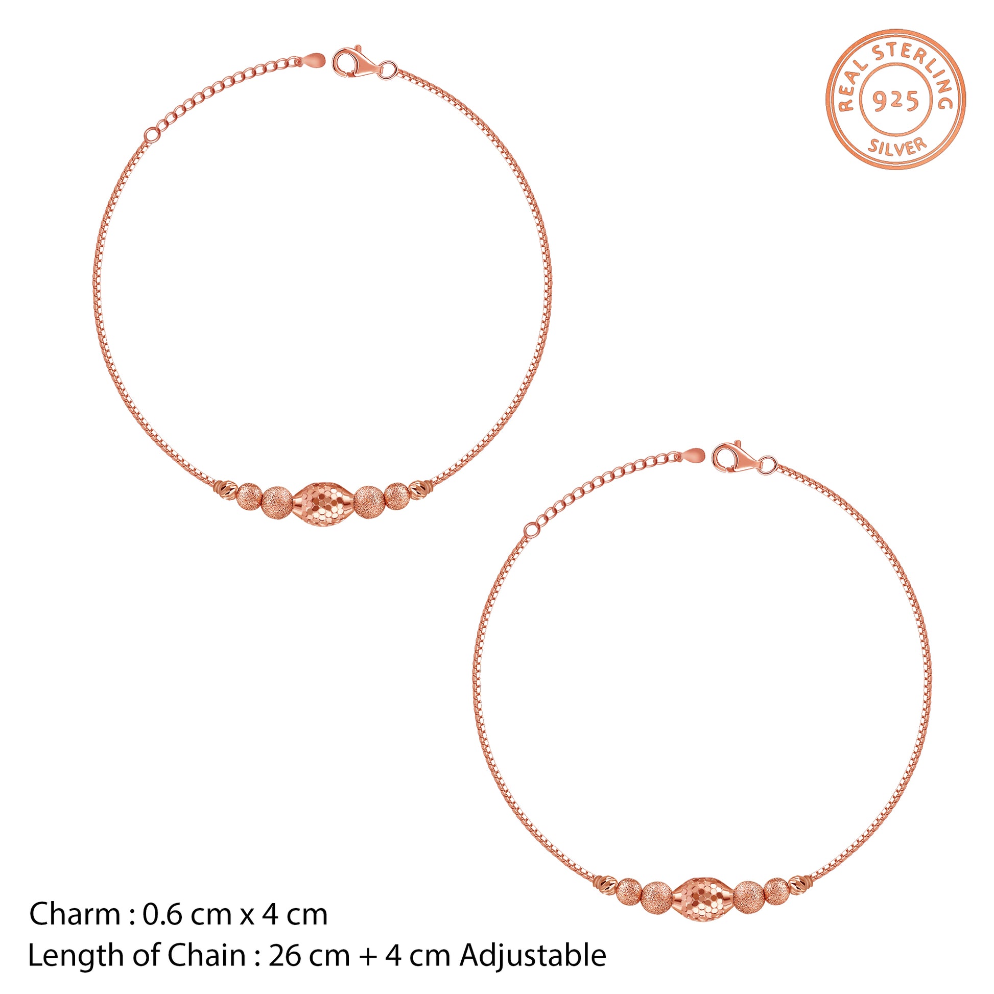 Rose Gold Havana Anklet