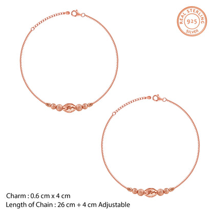 Rose Gold Havana Anklet