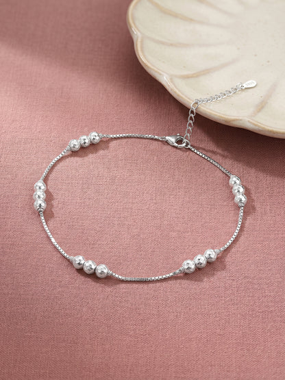 Silver Havana Anklet