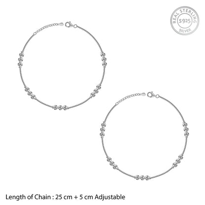 Silver Havana Anklet