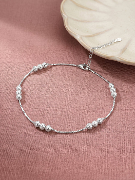 Silver Havana Anklet