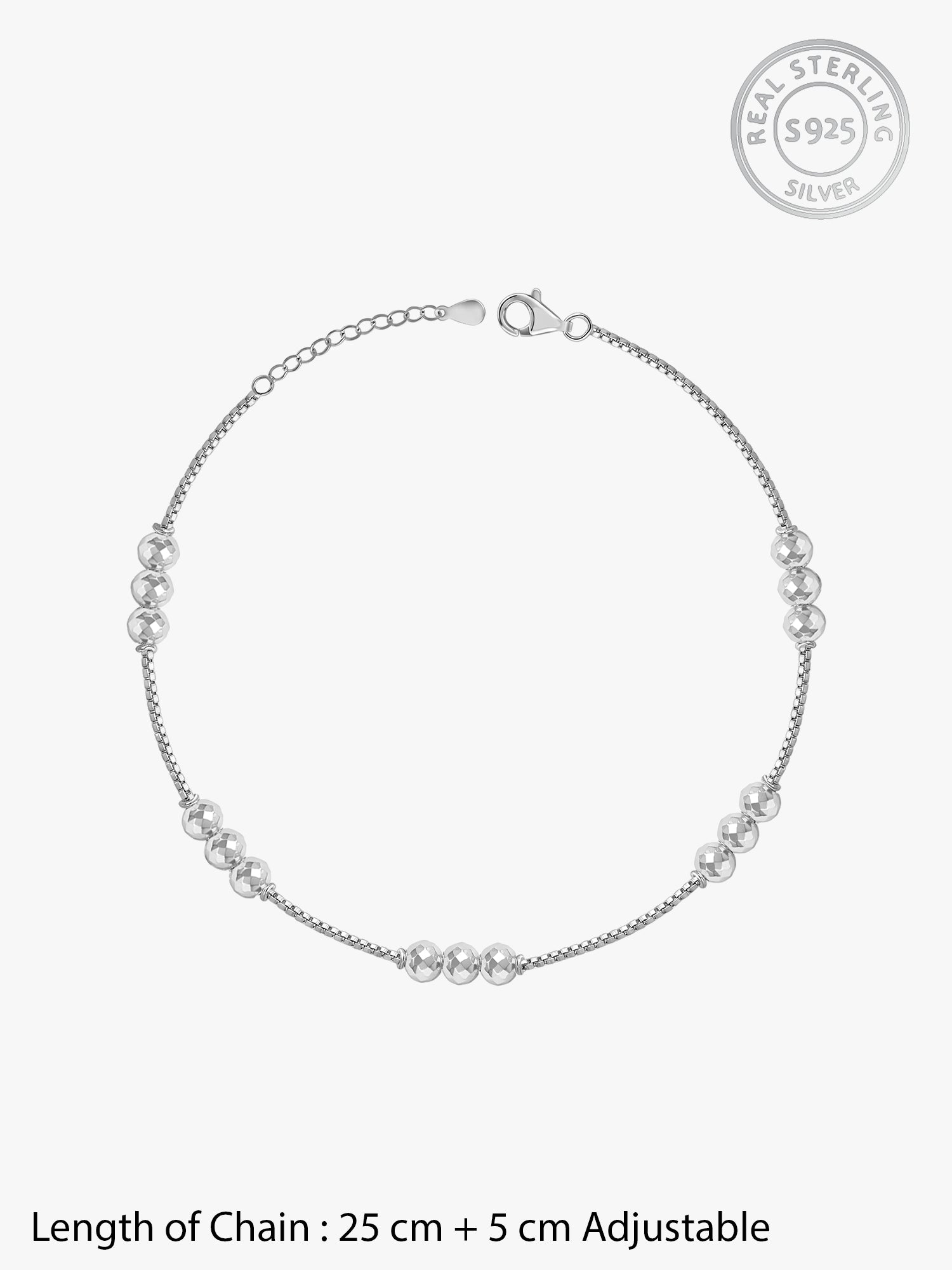 Silver Havana Anklet