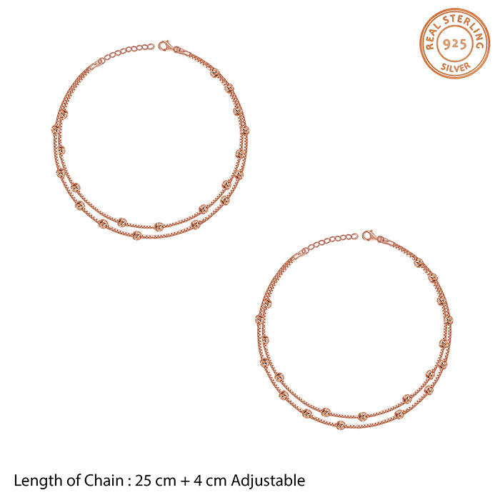 Rose Gold Bling Bling Anklet