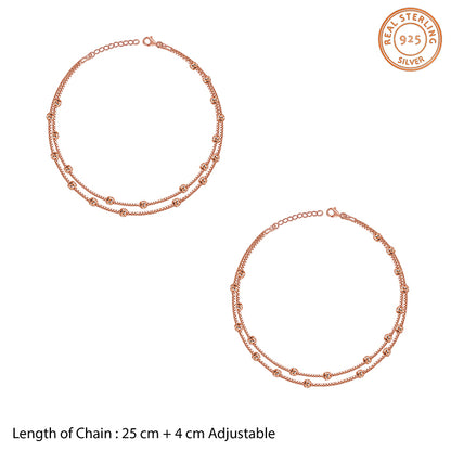 Rose Gold Bling Bling Anklet