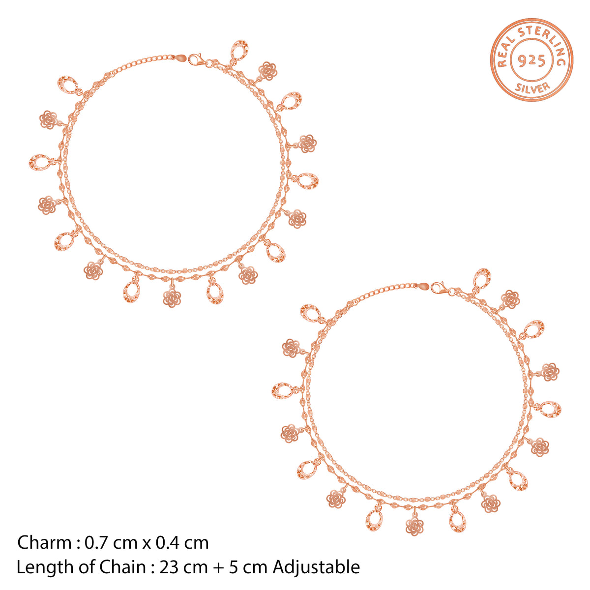 Rose Gold Thriller Anklet