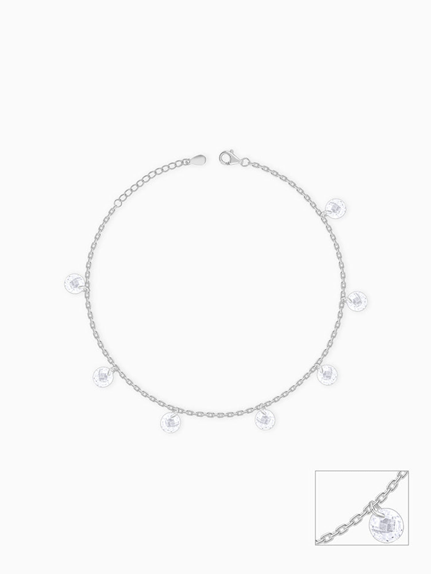 Silver Stunner Anklet