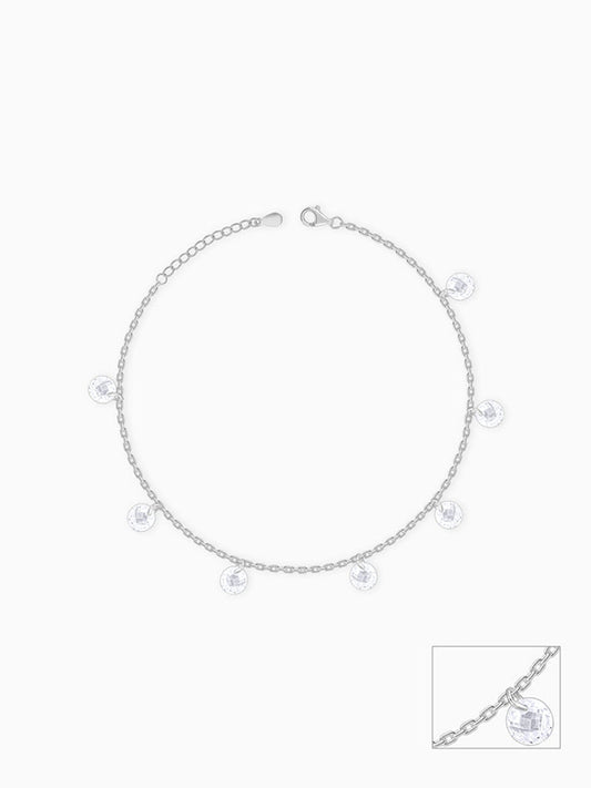 Silver Stunner Anklet