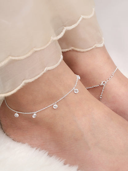 Silver Stunner Anklet